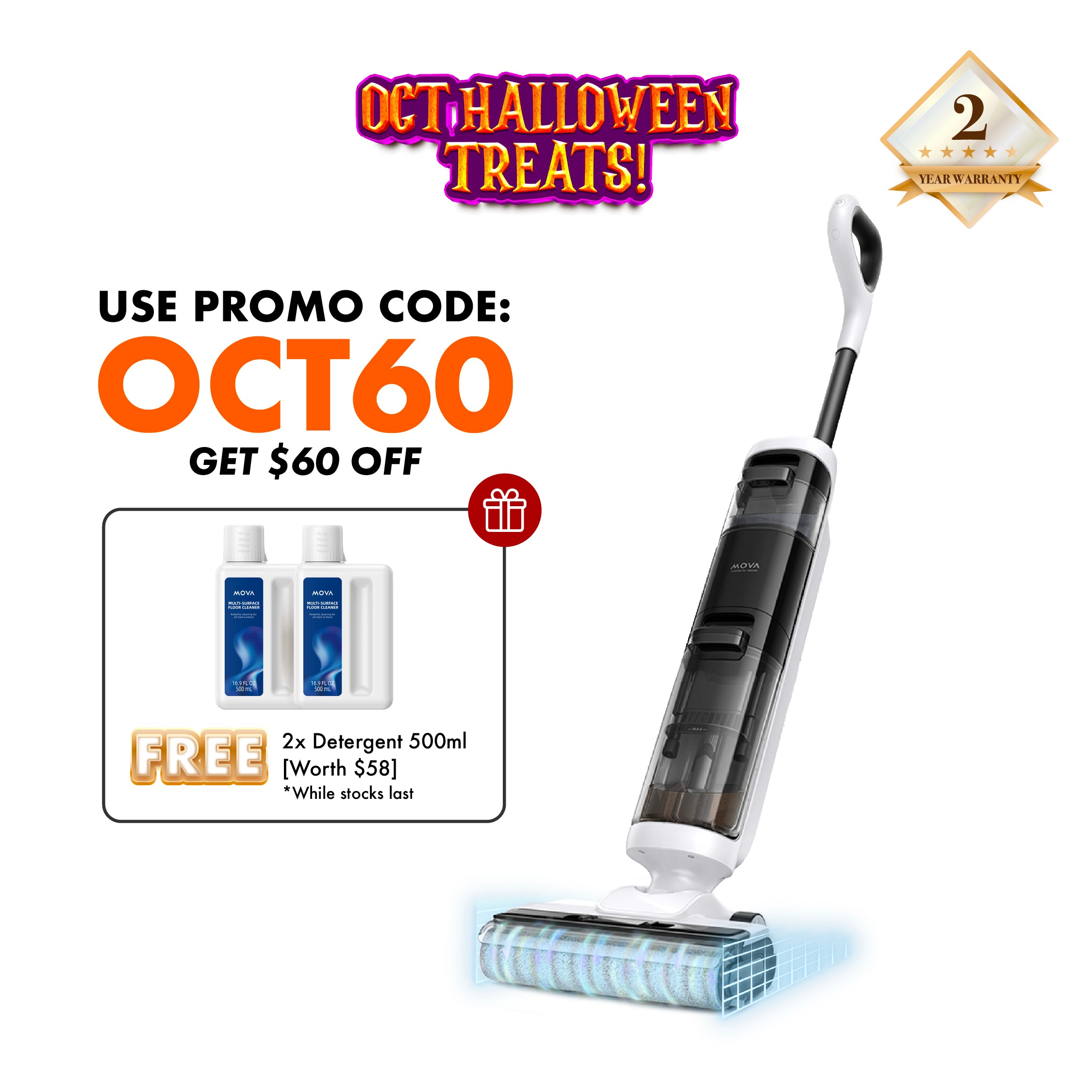 MOVA K20 Wet and Dry Floor Washer & Vacuum Cleaner