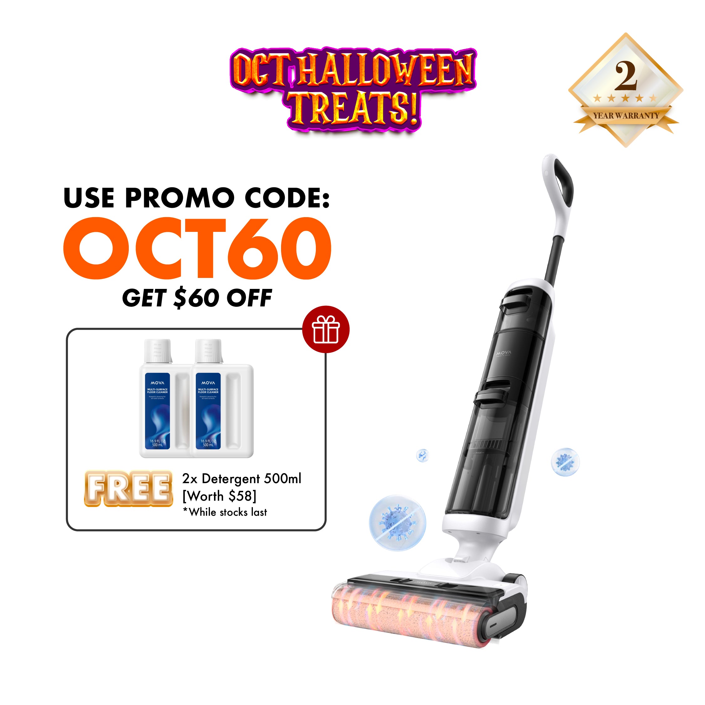 【BEST SELLING】 MOVA K20 Pro Wet and Dry Vacuum Cleaner