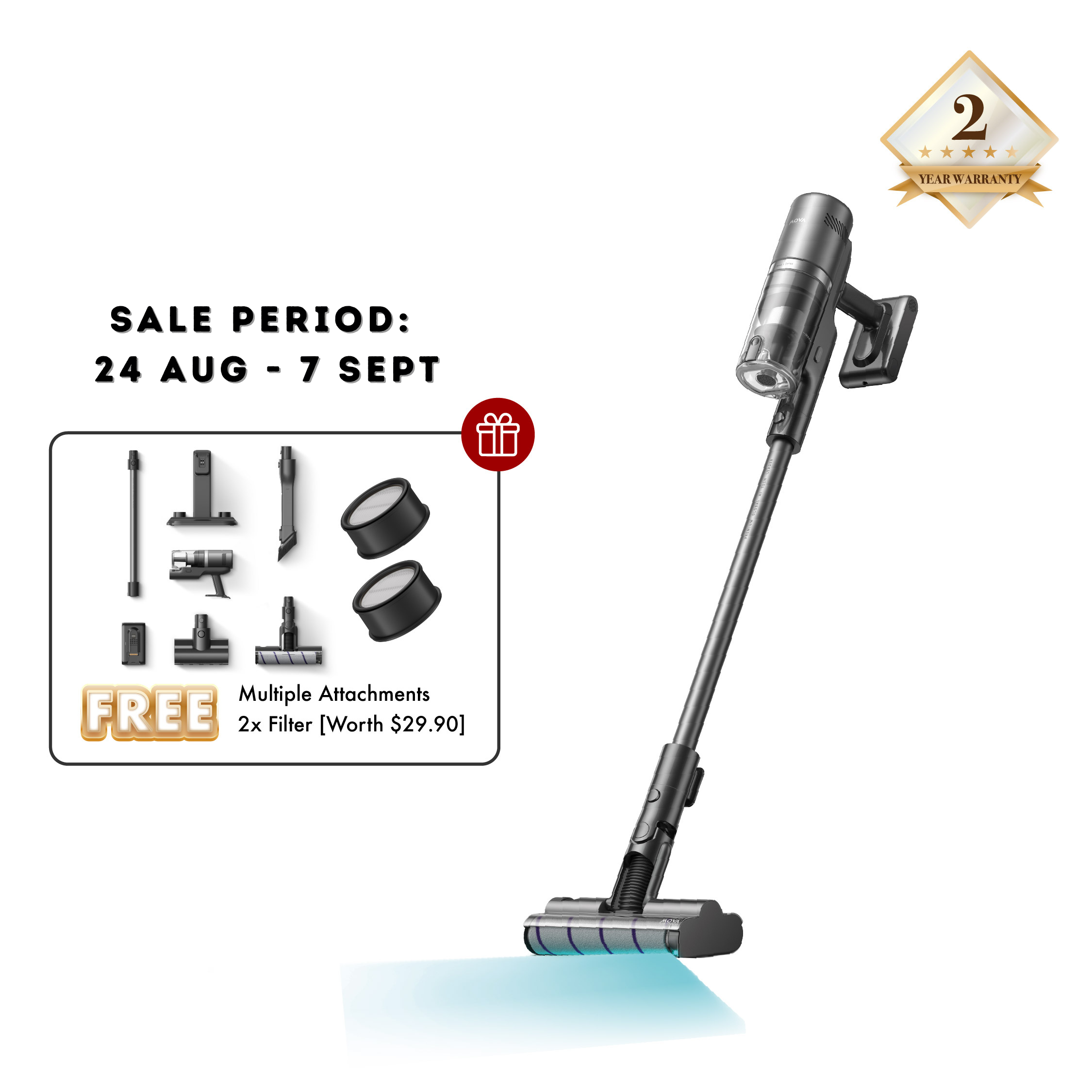 [PRE-ORDER] Mova I10 Cordless Vacuum Cleaner