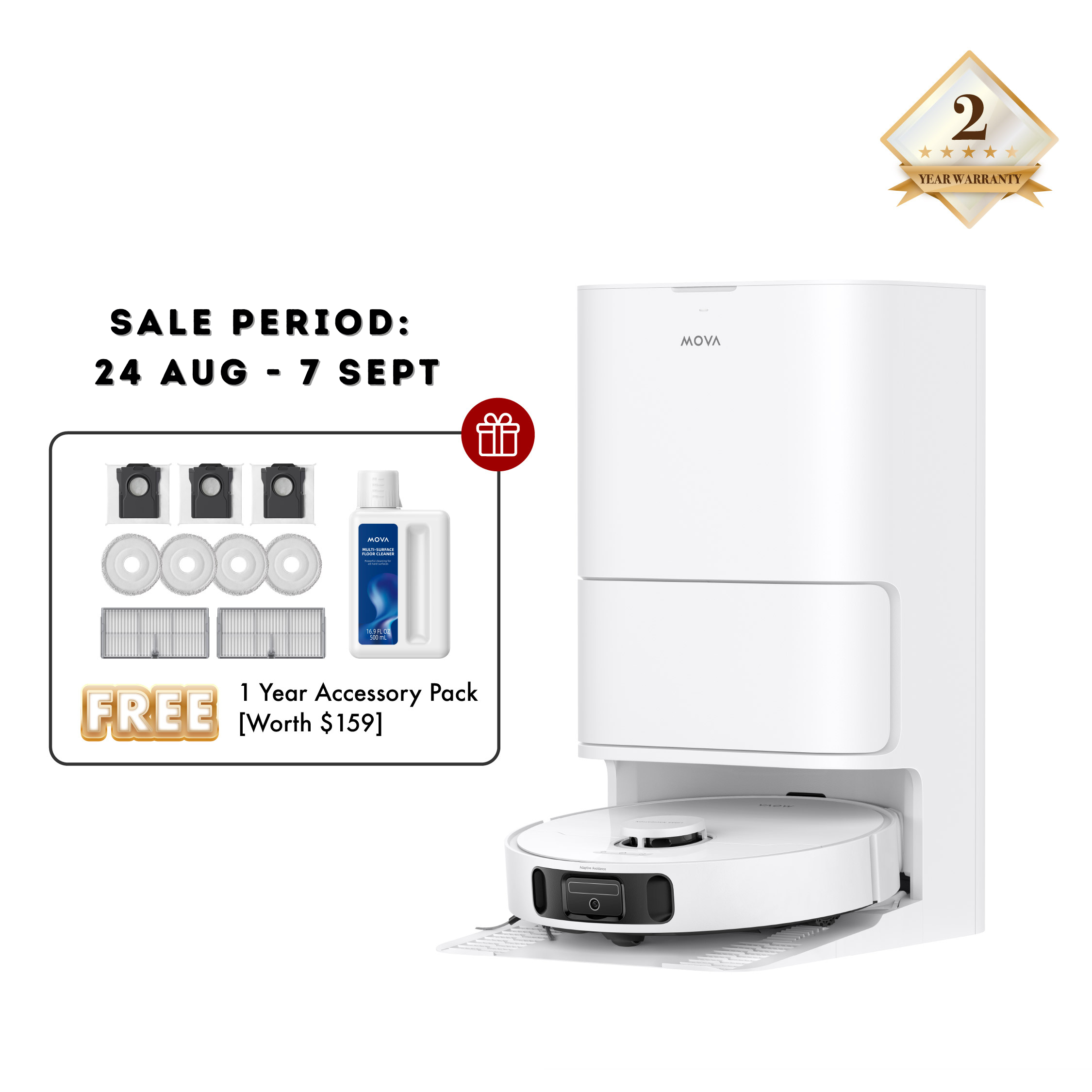[PRE-ORDER] MOVA E40 Ultra Robot Vacuum Cleaner