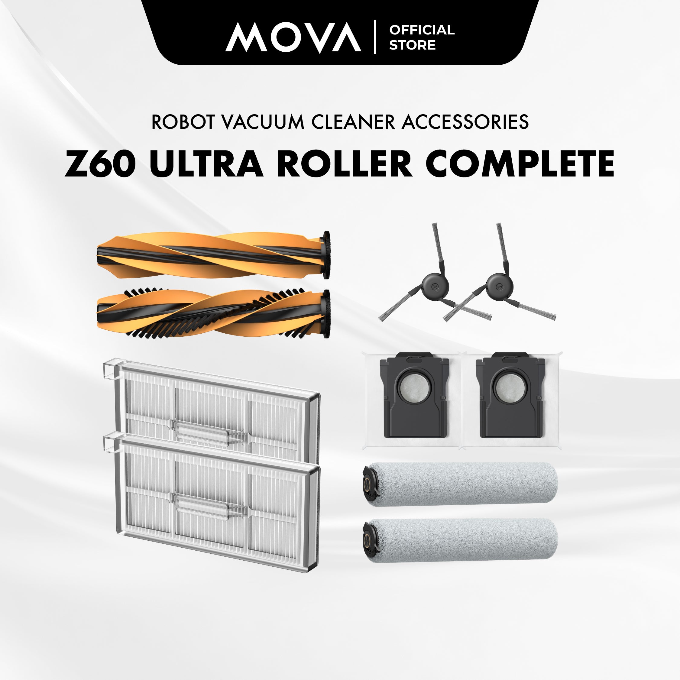 MOVA Z60 Ultra Roller Complete Robot Vacuum Cleaner Accessories