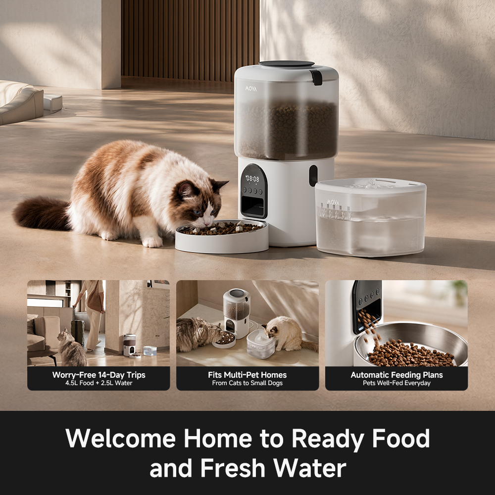 DuoCare Pet Set (2-in-1 Feeder & Fountain)