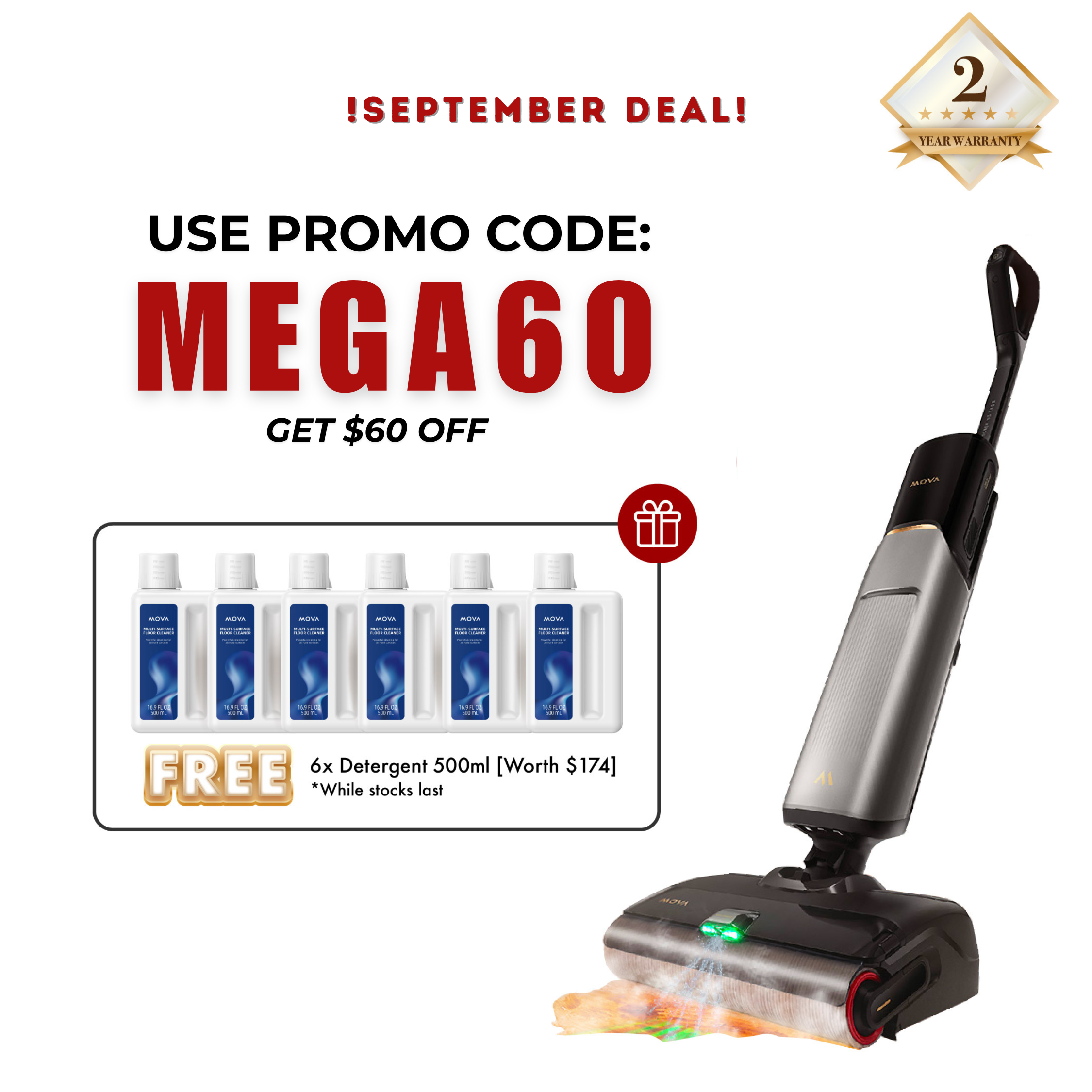 Mova X4 PRO Wet and Dry Vacuum Cleaner