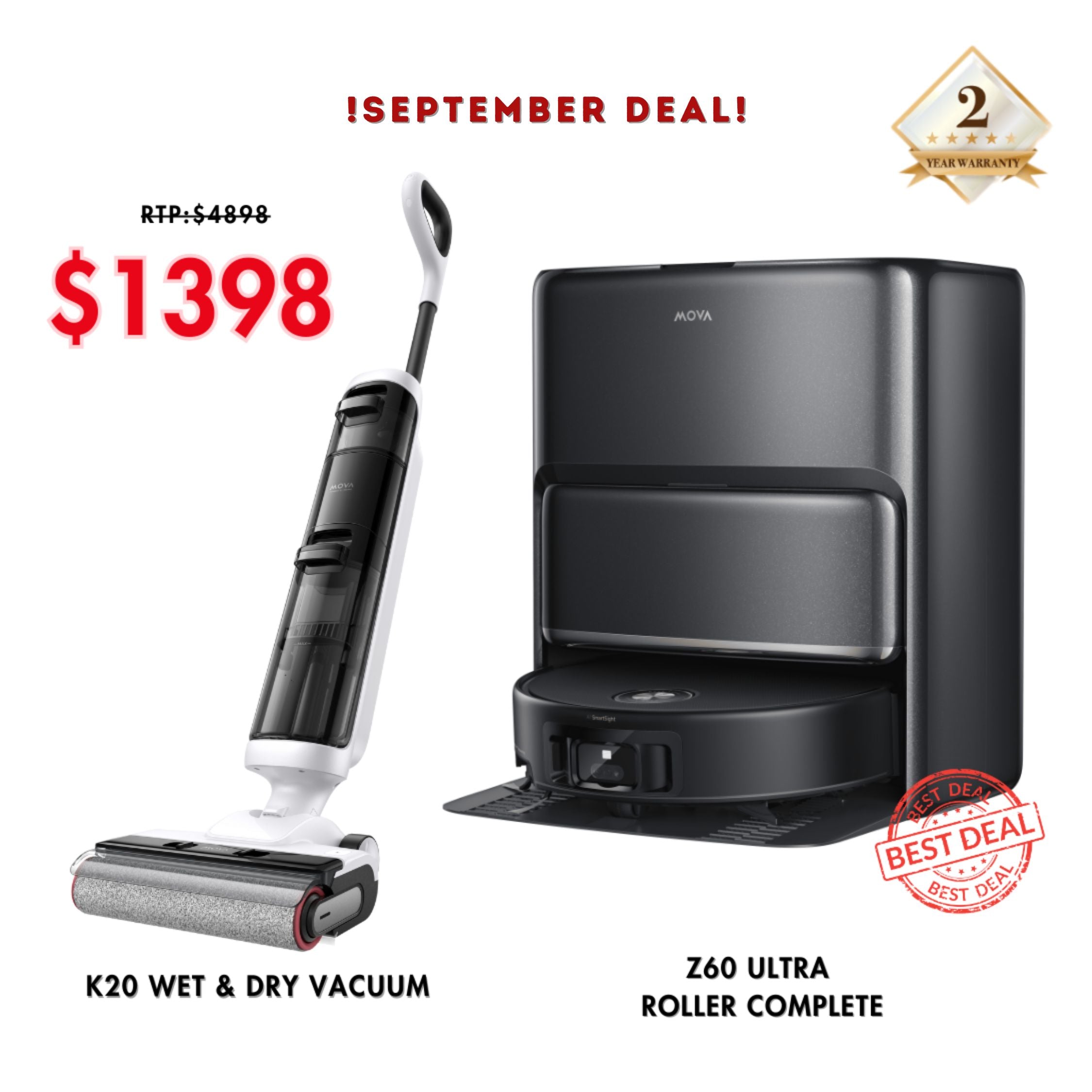 𝐄𝐗𝐂𝐋𝐔𝐒𝐈𝐕𝐄  𝐁𝐔𝐍𝐃𝐋𝐄 𝐃𝐄𝐀𝐋 🎁 Z60 ULTRA ROLLER COMPLETE & K20 WET & DRY VACUUM