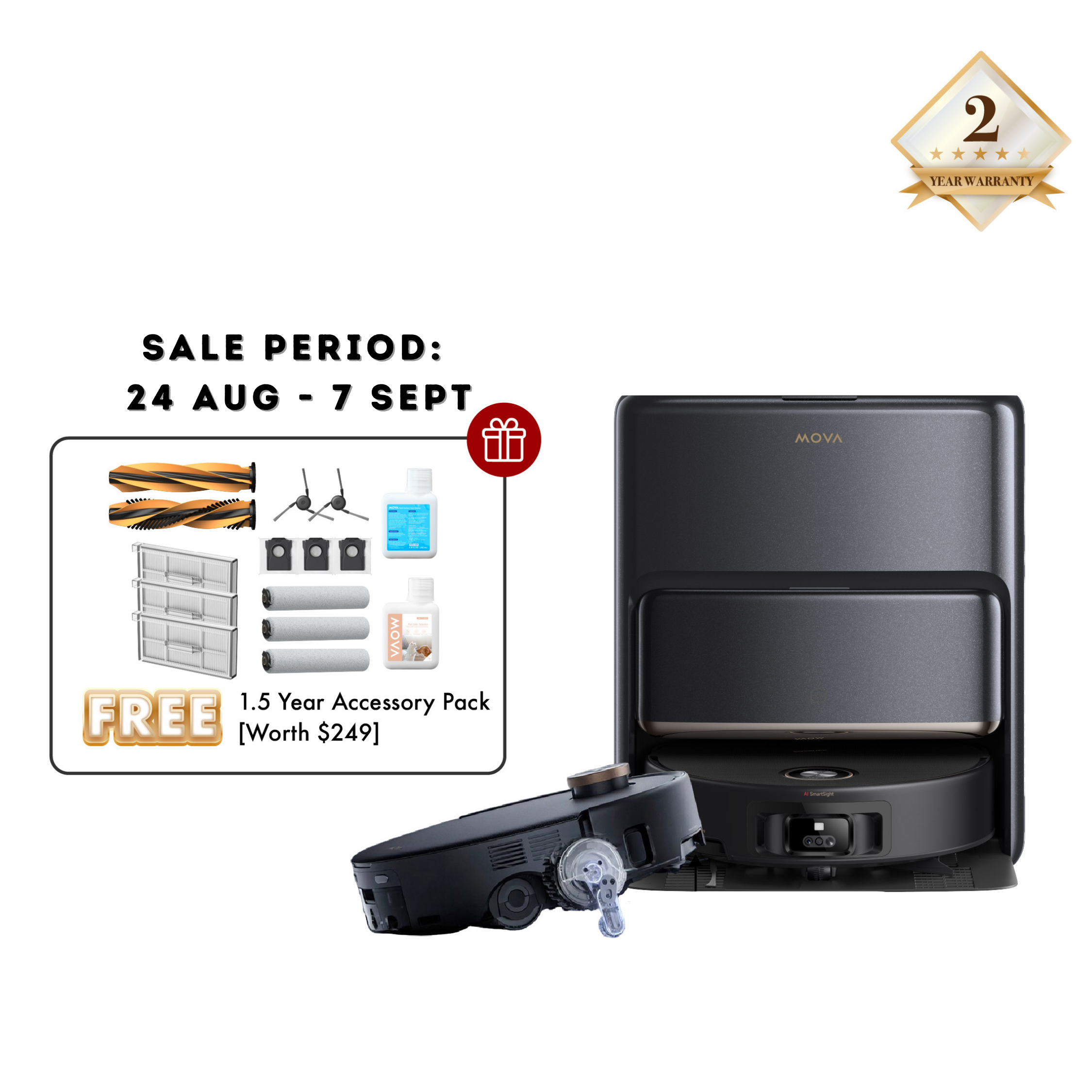 [PRE-ORDER] MOVA Z60 Ultra Roller Complete Robot Vacuum