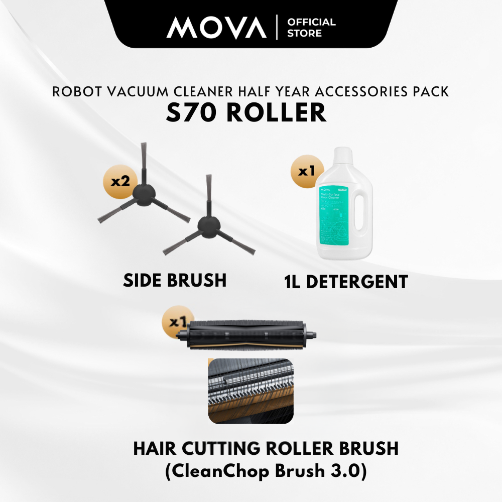 MOVA S70 Roller Robot Vacuum Cleaner Accessories