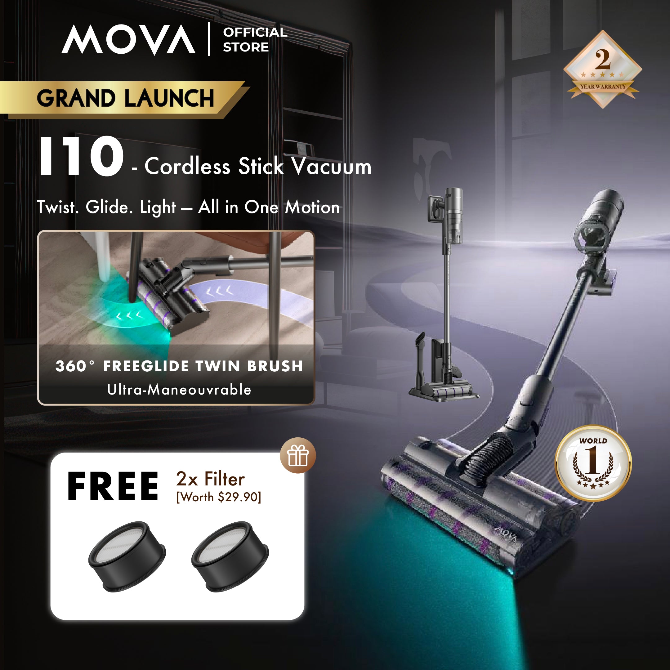 Mova I10 Cordless Vacuum Cleaner