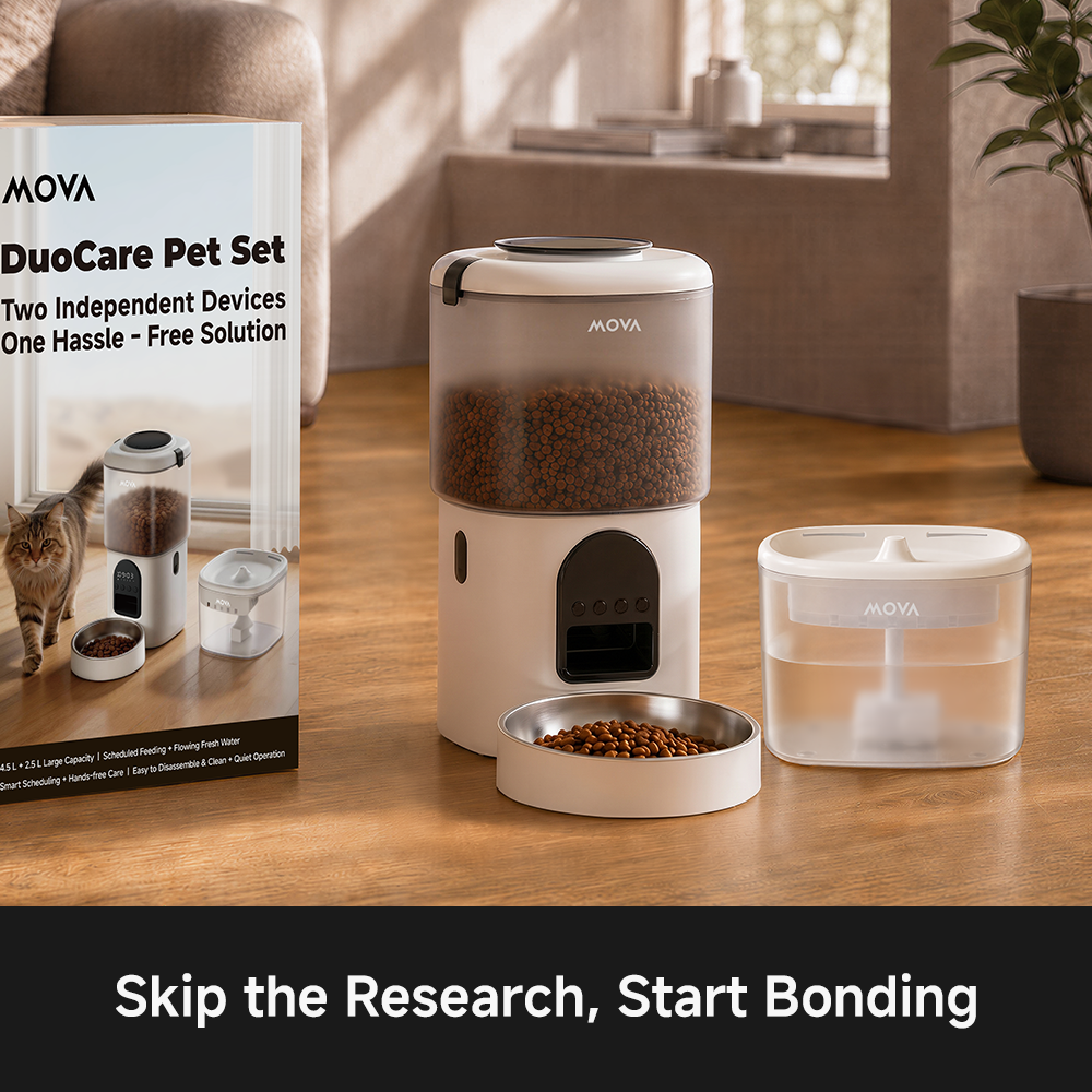 DuoCare Pet Set (2-in-1 Feeder & Fountain)