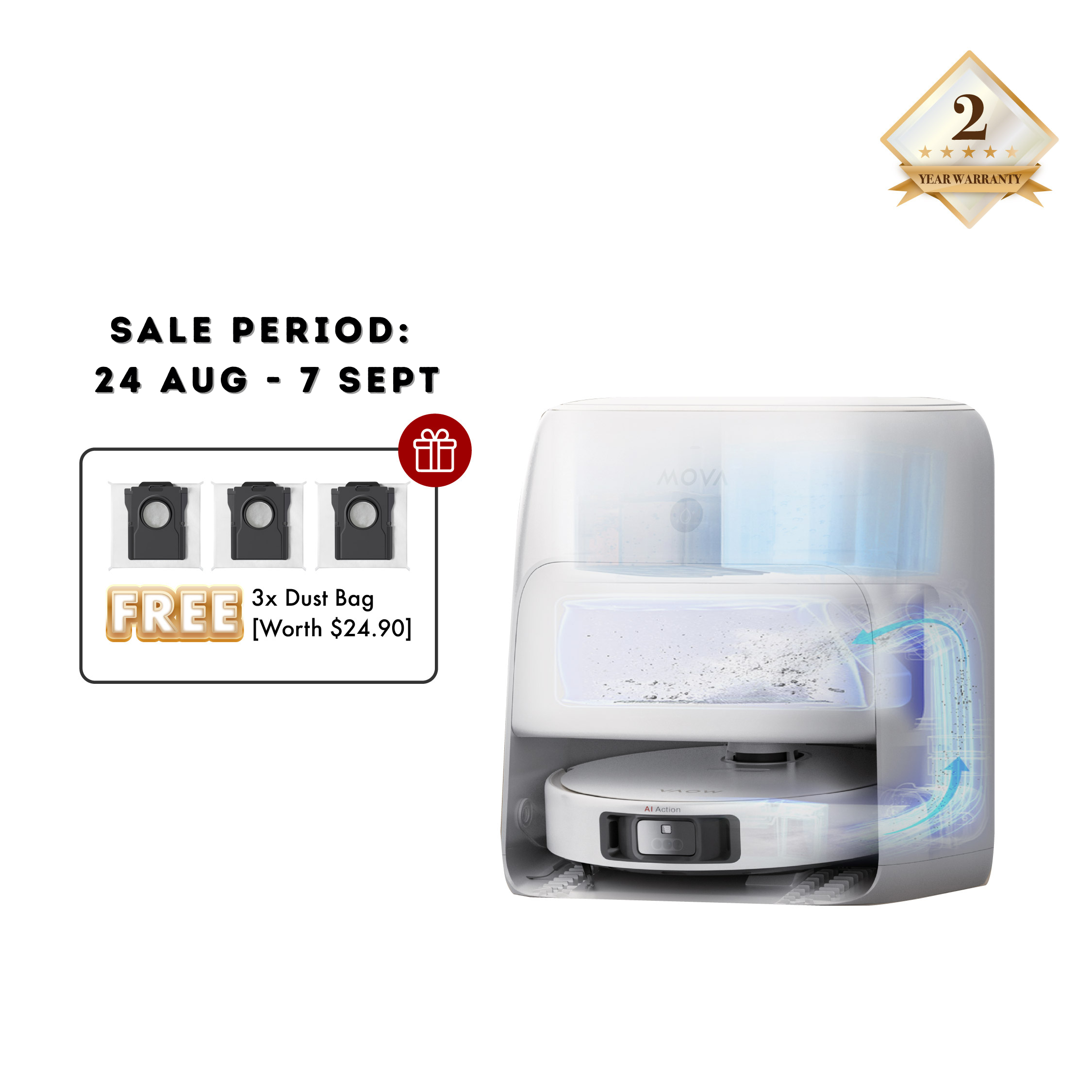 MOVA P20 Ultra Robot Vacuum Cleaner