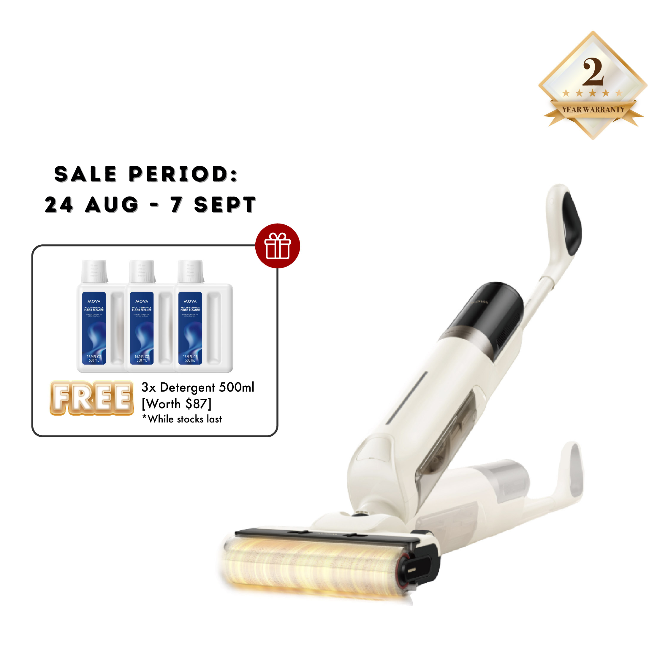 Mova K30/K30 Mix Wet and Dry Vacuum Cleaner Floor Washer