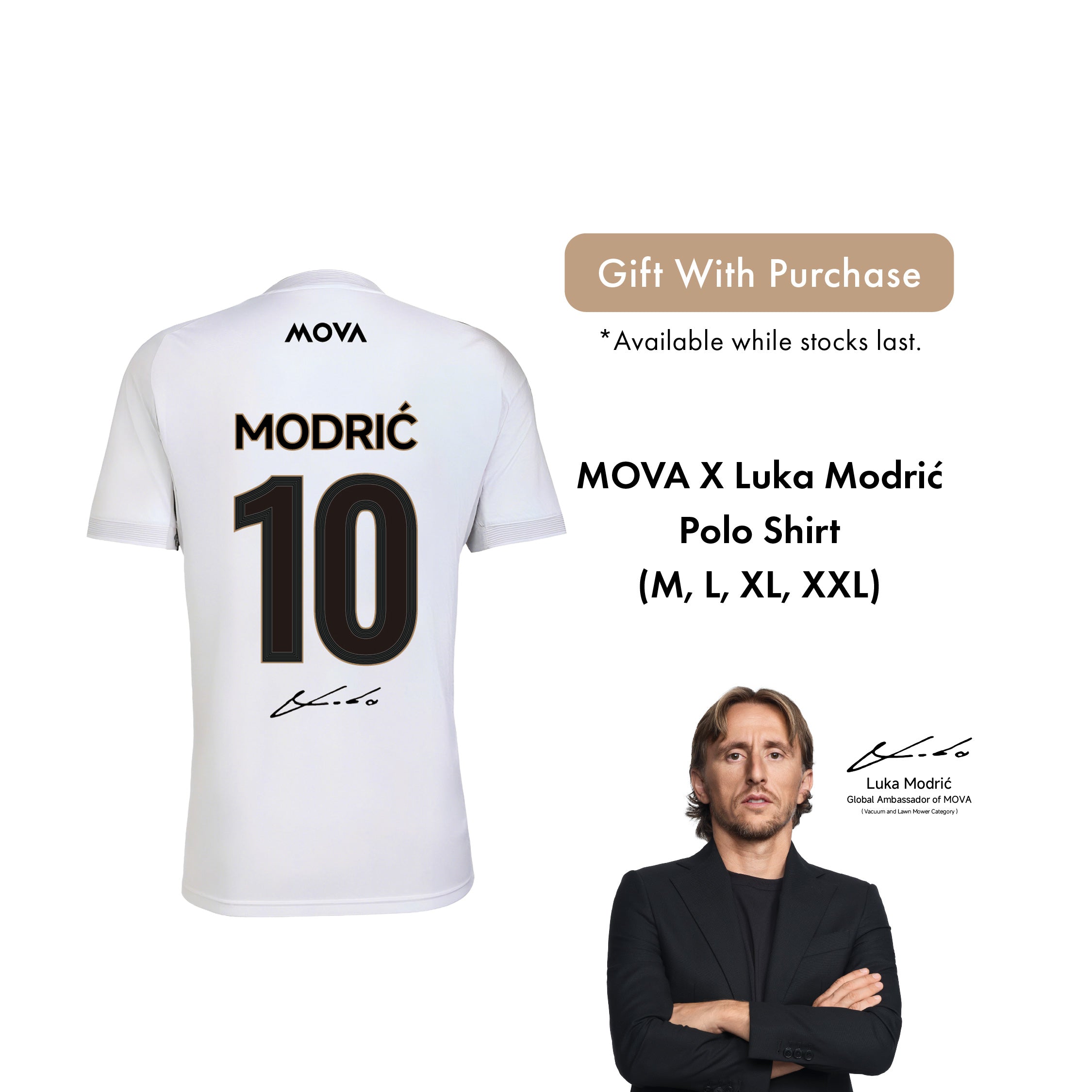 【NOT FOR SALE】MOVA x Luka Modrić Polo Shirt