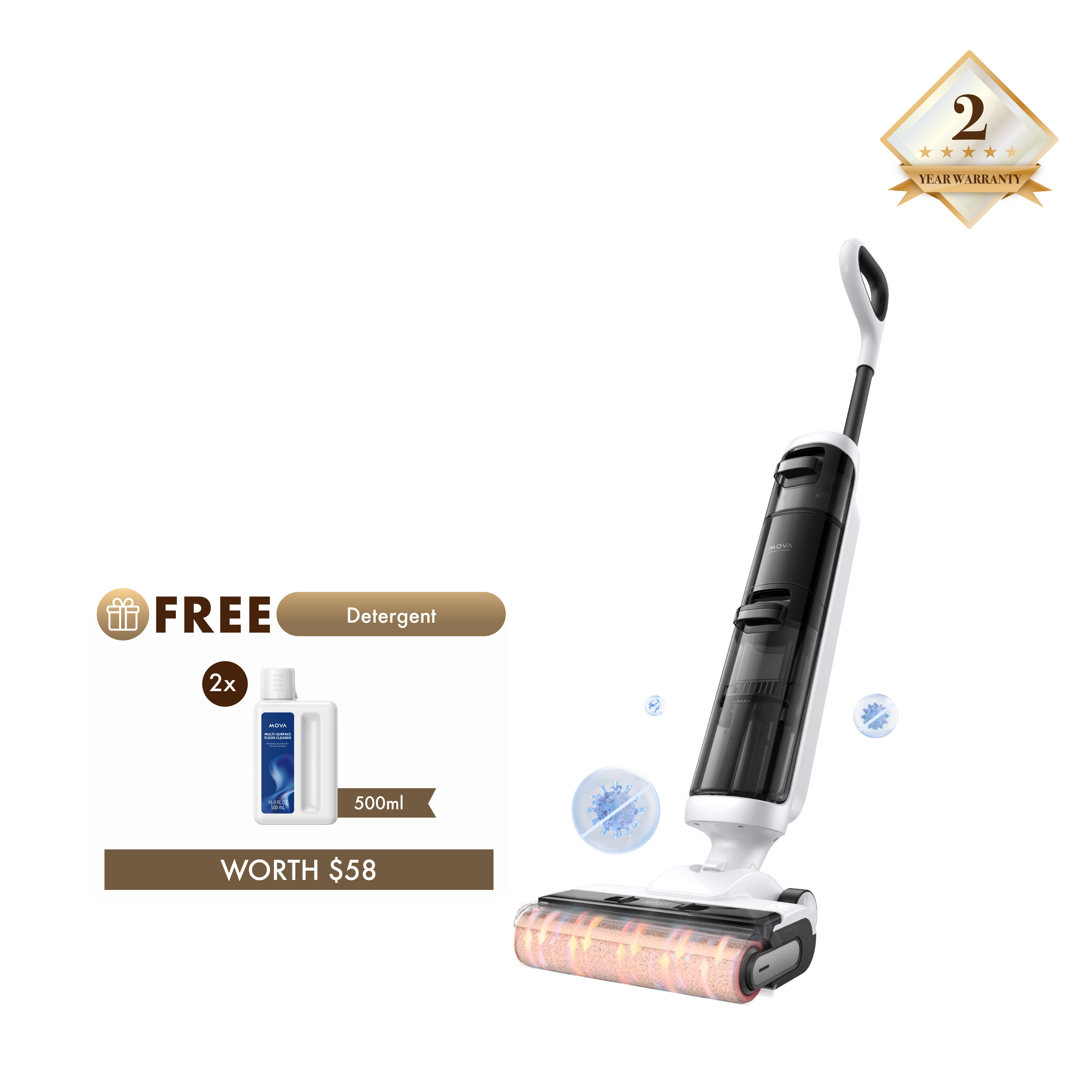 【BEST SELLING】 MOVA K20 Pro Wet and Dry Vacuum Cleaner