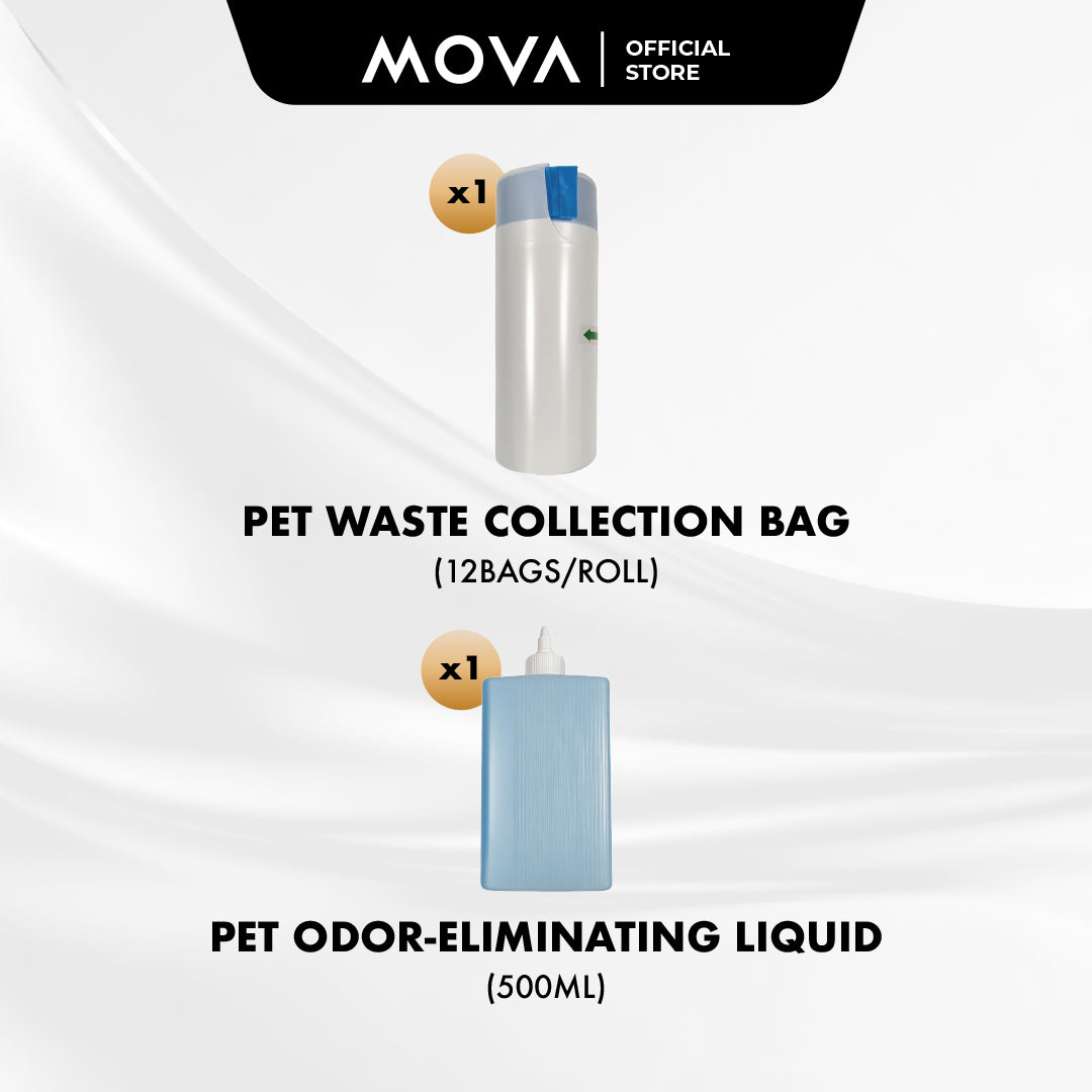 MOVA LR10 Prime Smart Cat Litter Box Accessories |  Pet Waste Collection Bag | Pet Odor-Eliminating Liquid