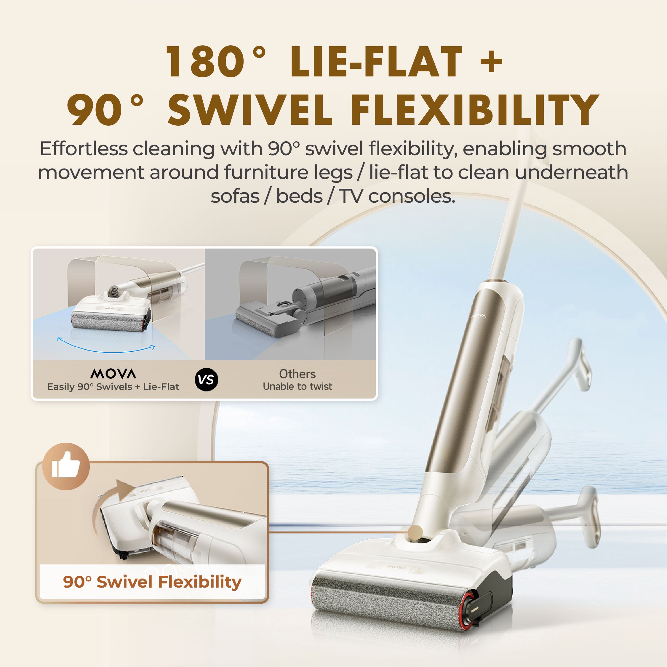 MOVA M10 Wet and Dry Vacuum Cleaner Floor Washer
