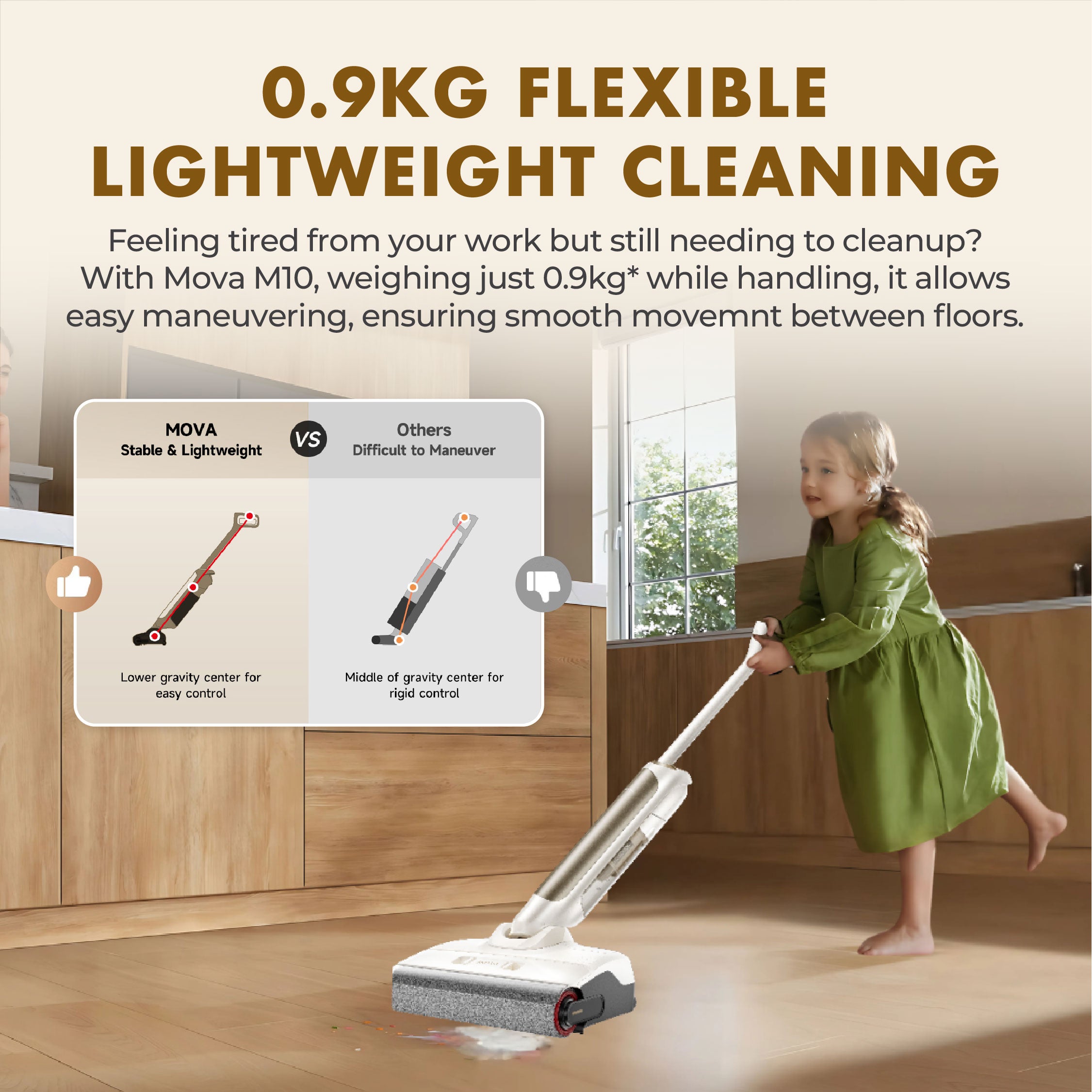 MOVA M10 Wet and Dry Vacuum Cleaner Floor Washer