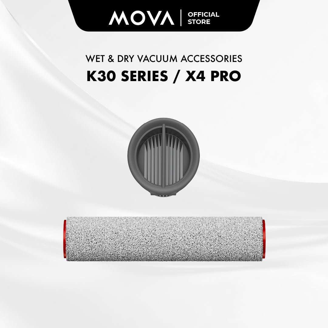 MOVA K20 / K20 Pro / K30 / K30 Mix / M10 / X4 Pro Wet and Dry Vacuum Cleaner Accessories Filter Roller Brush