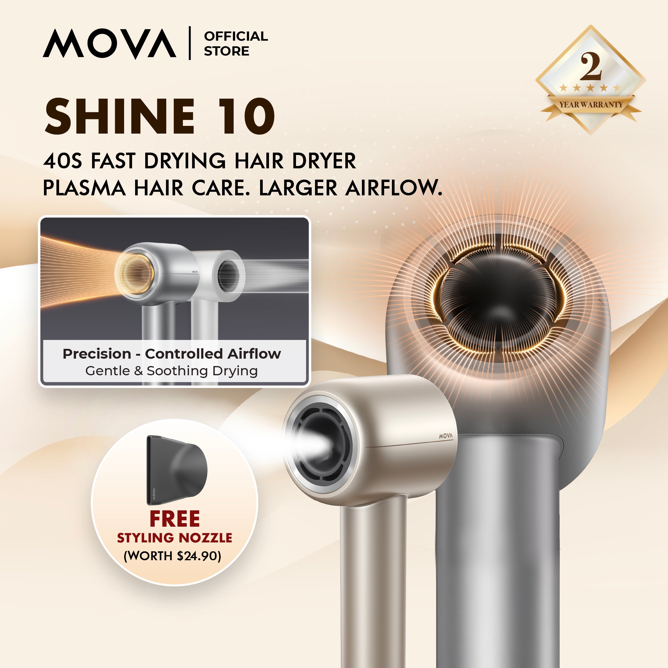MOVA Shine 10 Hair Dryer – Mova-SG