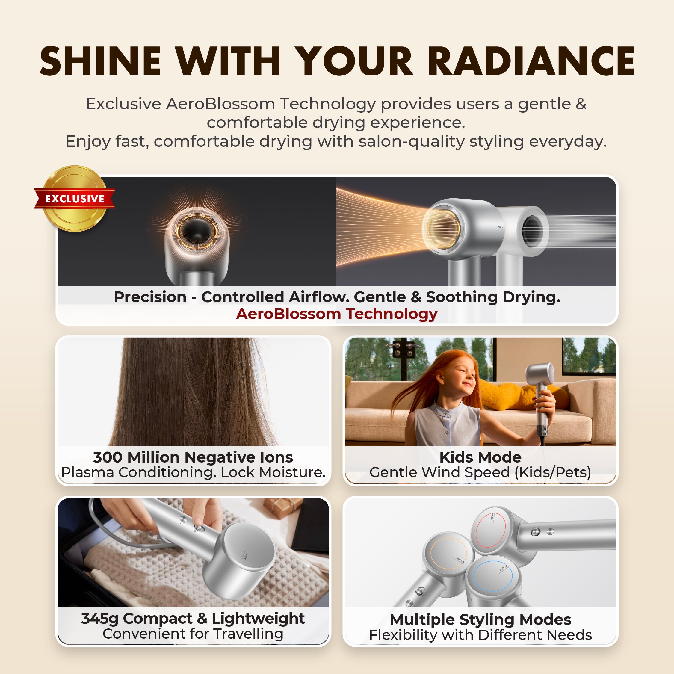 MOVA Shine 10 Hair Dryer – Mova-SG