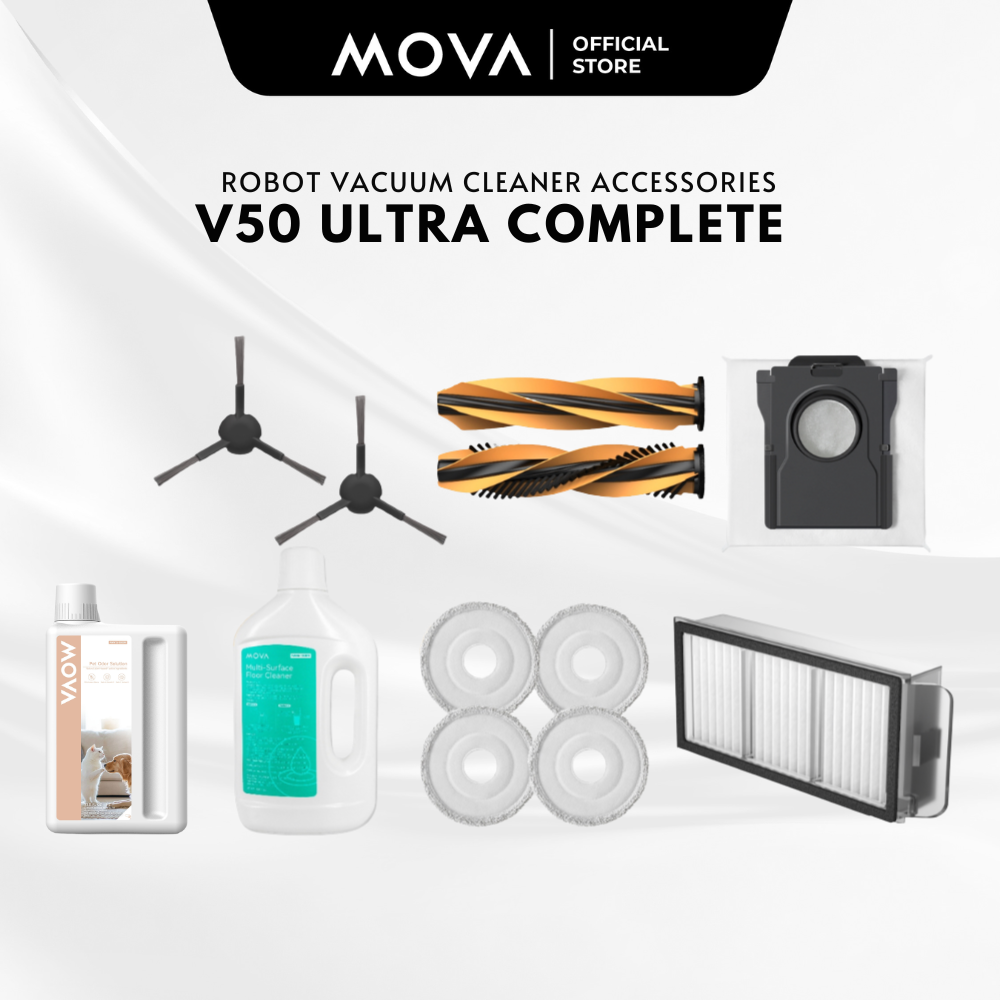MOVA V50 Ultra/ V70 Ultra Complete Robot Vacuum Cleaner Accessories