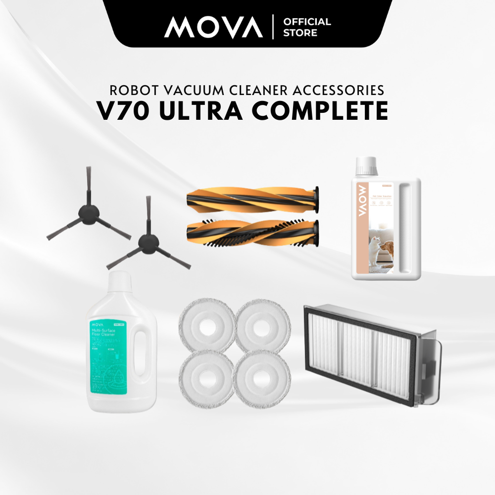 MOVA V50 Ultra/ V70 Ultra Complete Robot Vacuum Cleaner Accessories