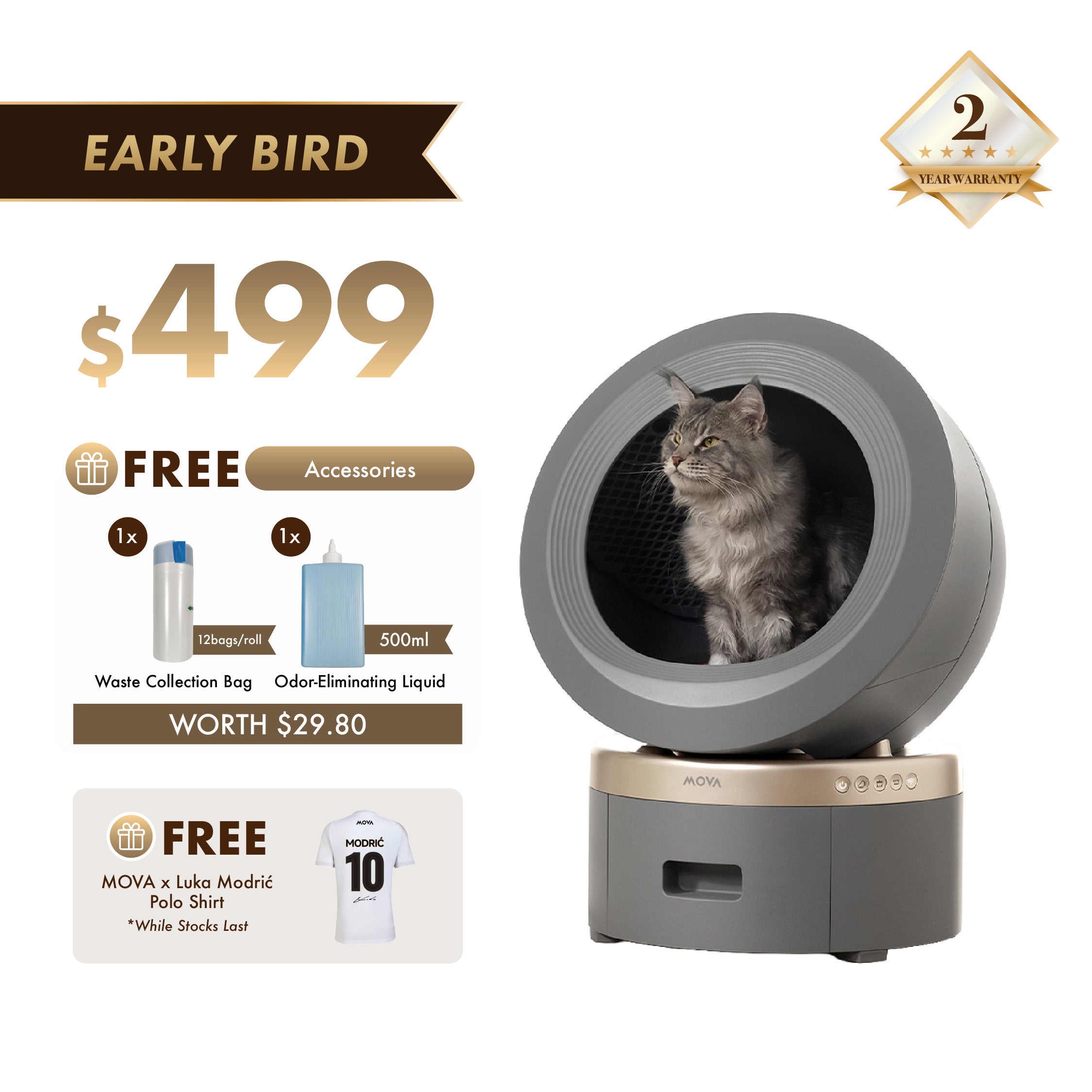 【NEW LAUNCH】MOVA LR10 Prime Smart Pet Litter Box