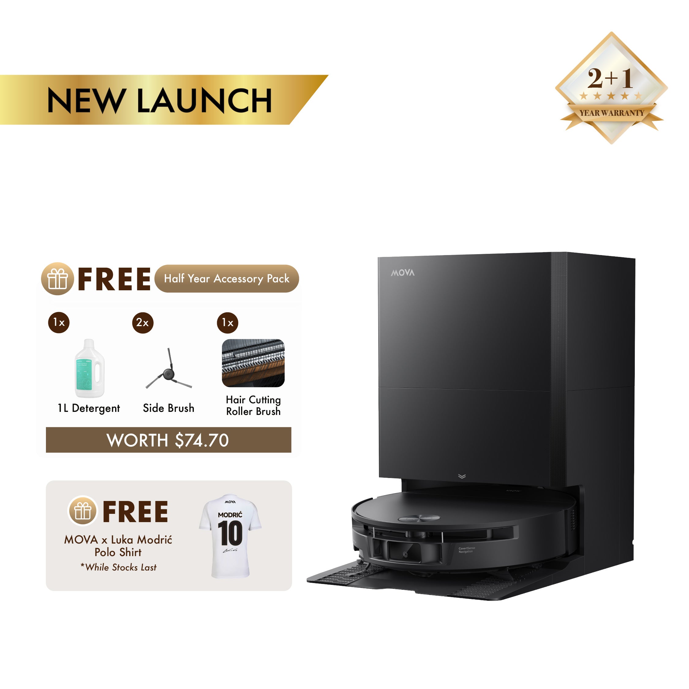 【NEW LAUNCH】MOVA S70 Roller Robot Vacuum Cleaner (Pre-order)