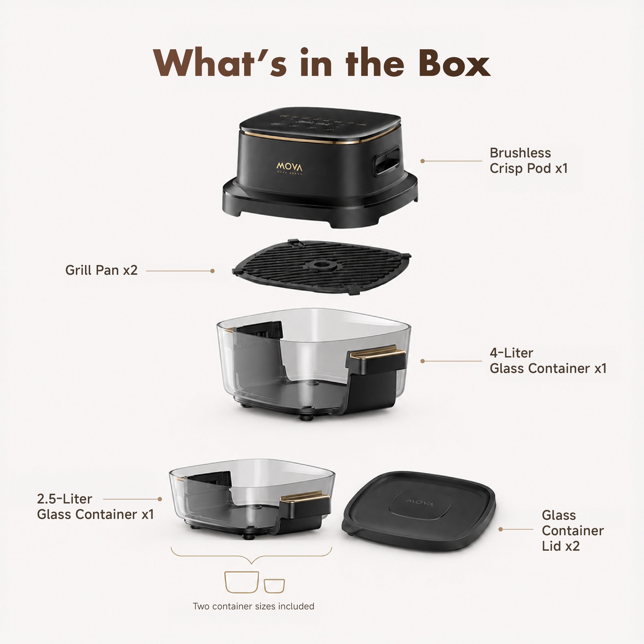 Mova AF20Pro Aeroglass Air Fryer