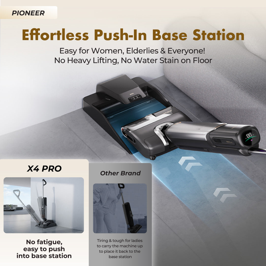 MOVA X4 Pro Wet Dry Cordless Mop Vacuum - Thumbnail 3