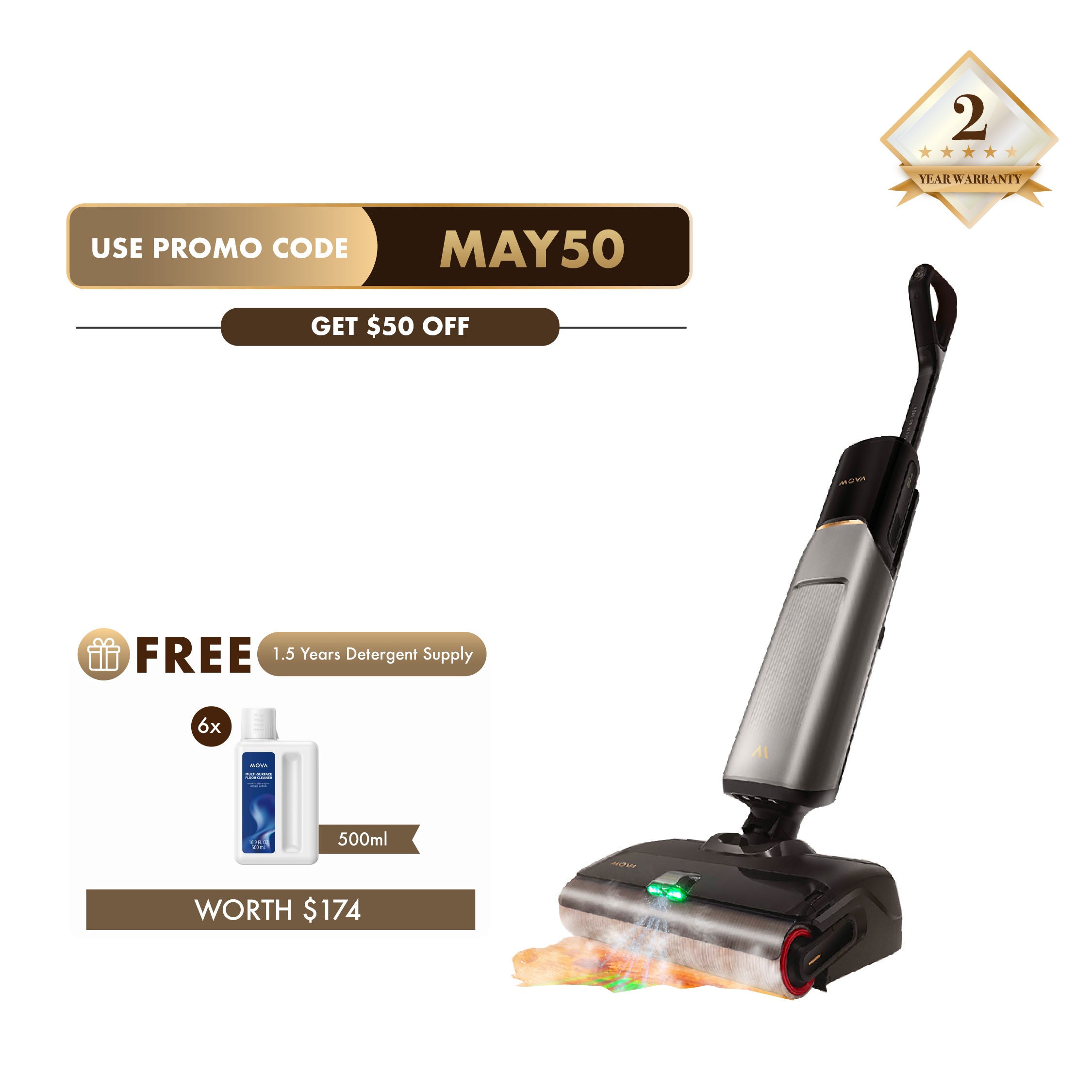 Mova X4 PRO Wet and Dry Vacuum Cleaner