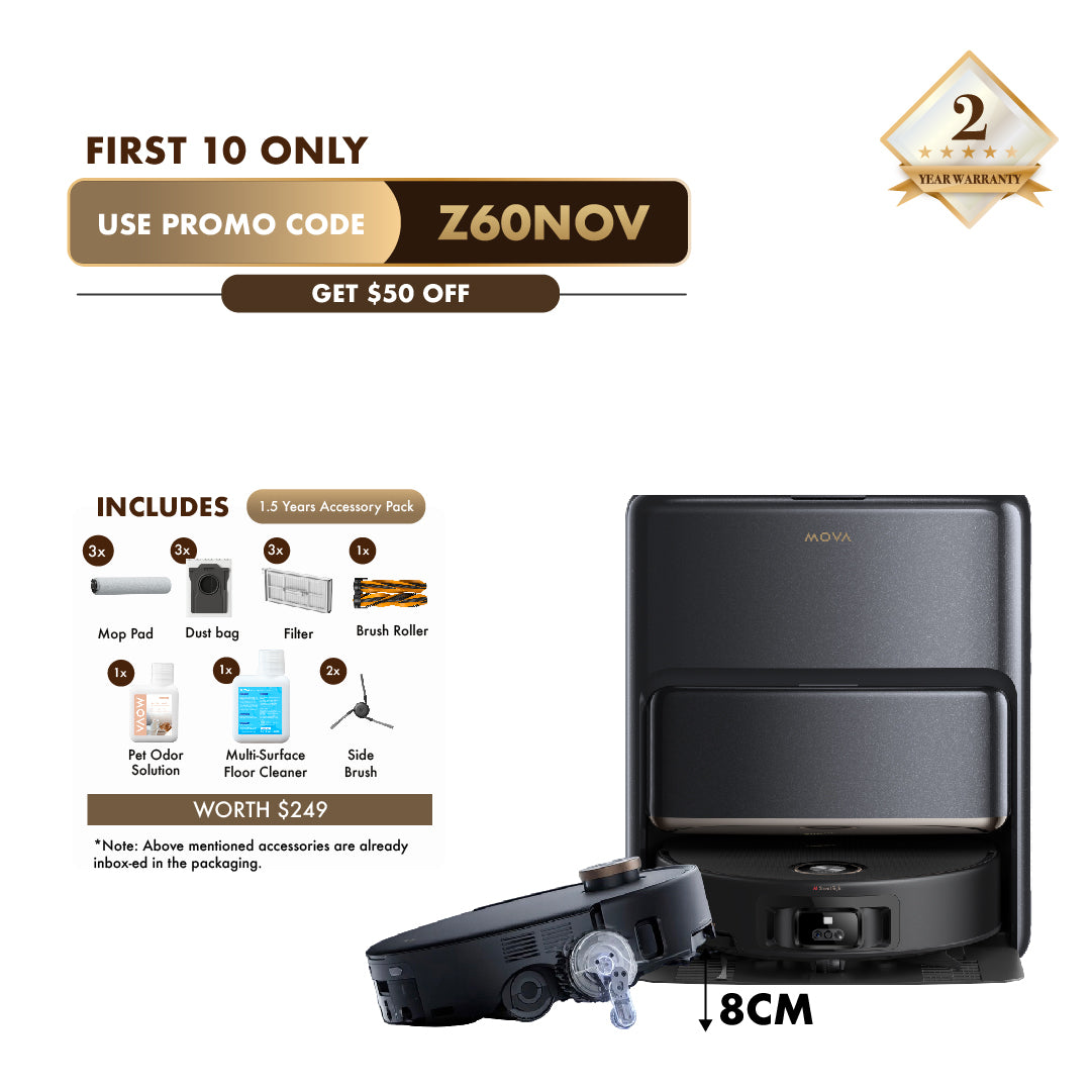 【GRAND LAUNCH】MOVA Z60 Ultra Roller Robot Vacuum Cleaner