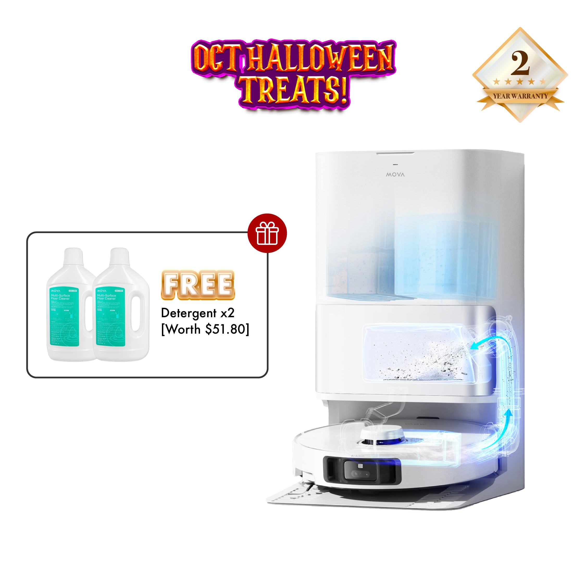 【BEST VALUE】MOVA E30 Ultra Robot Vacuum Cleaner
