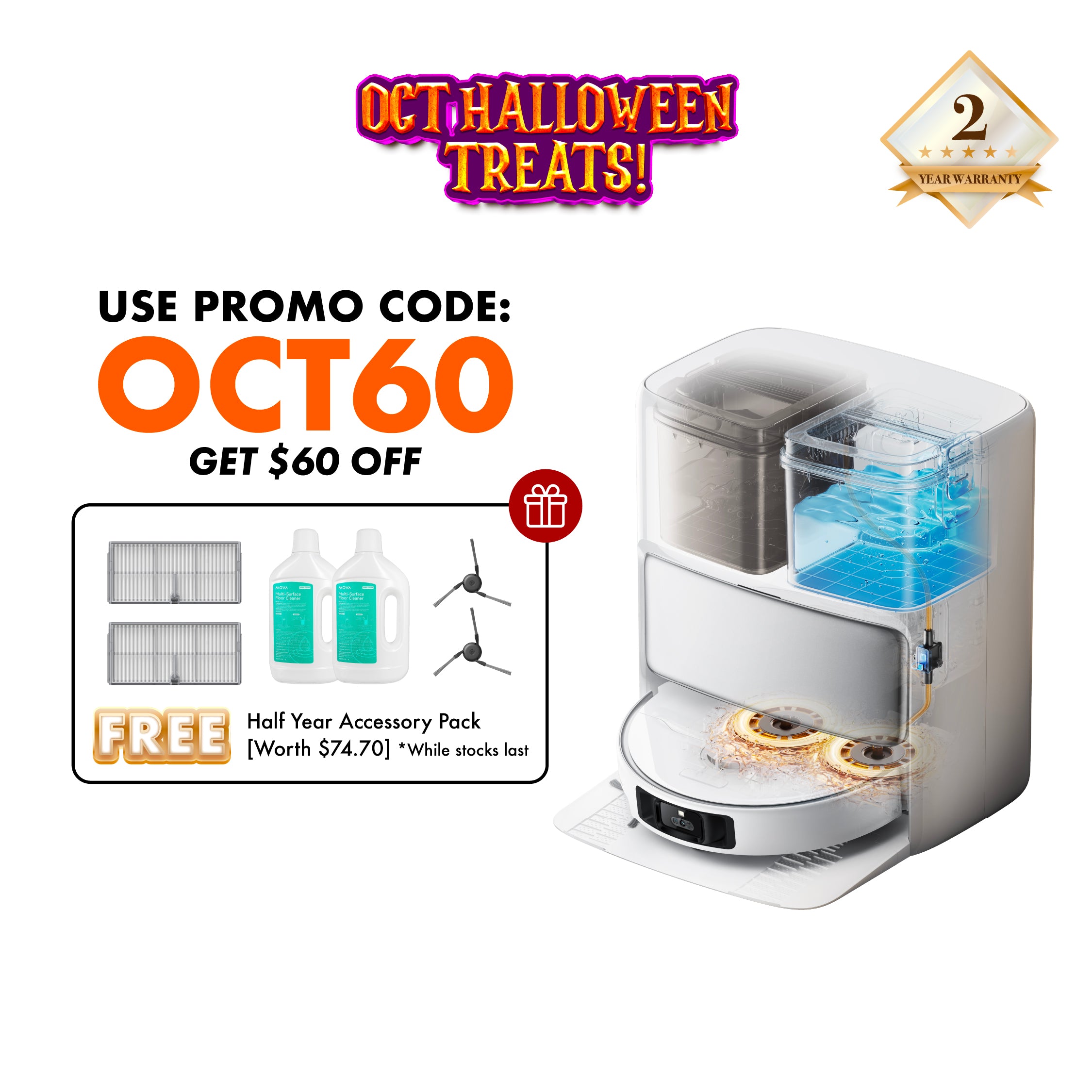 値段交渉OK 新品　最新 MOVA P50 Ultra ロボット掃除機 dreame 38%OFF|MOVA P50 Ultra ロボット掃除機 19,000Pa 自動