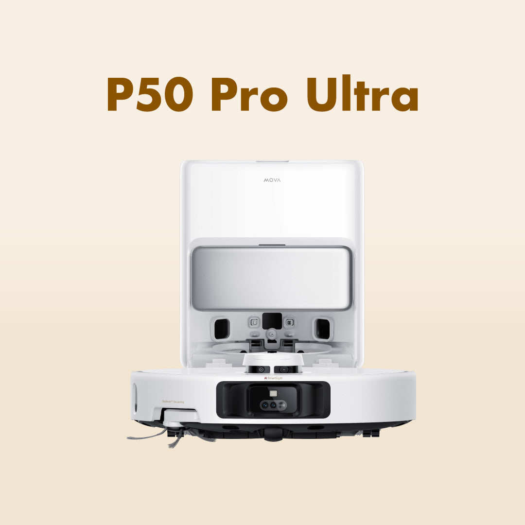 MOVA P50 Ultra / P50 Pro Ultra Robot Vacuum Cleaner | 19,000Pa Suction | 100% Hair Removal Rate & 0% Hair Tangling Rate