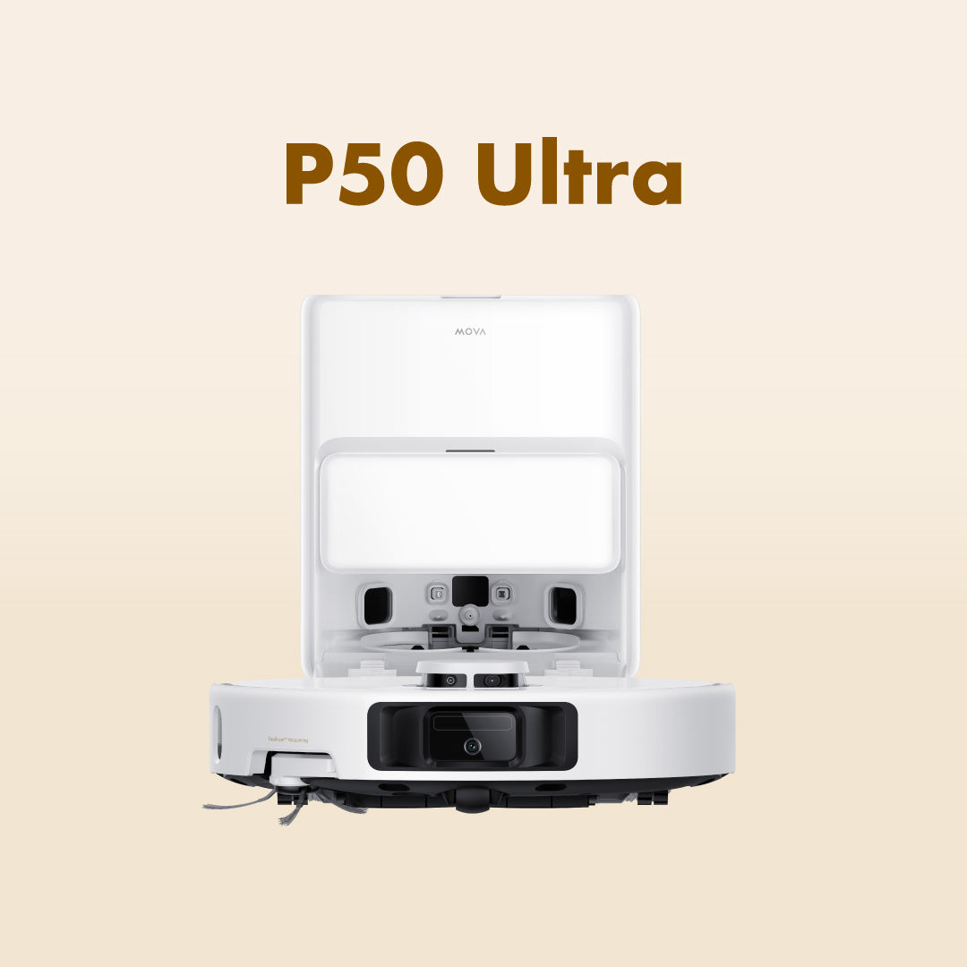 MOVA P50 Ultra / P50 Pro Ultra Robot Vacuum Cleaner | 19,000Pa Suction | 100% Hair Removal Rate & 0% Hair Tangling Rate