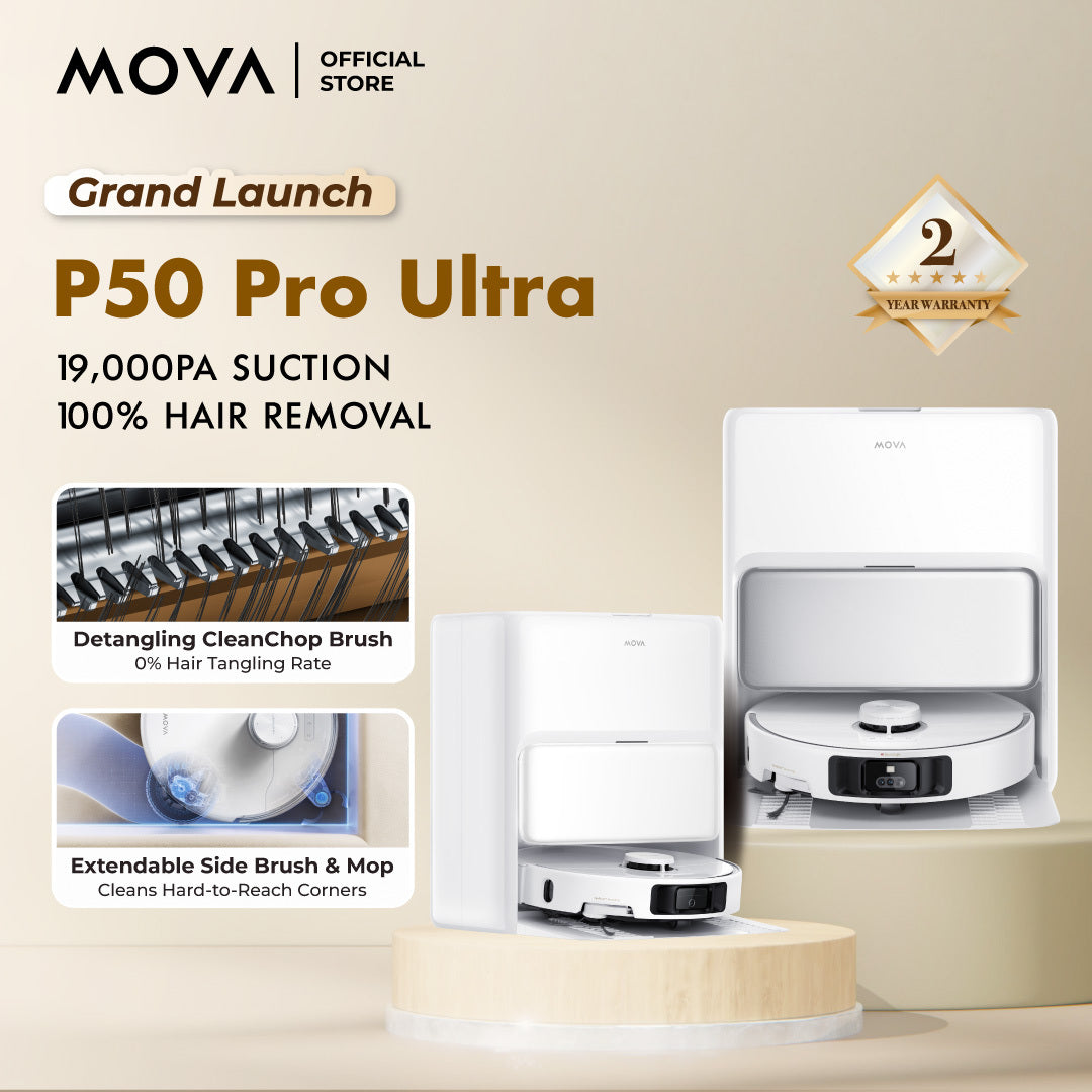 MOVA P50 Ultra / P50 Pro Ultra Robot Vacuum Cleaner