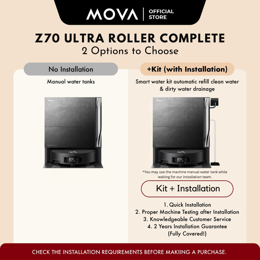 【NEW LAUNCH】 MOVA Z70 Ultra Roller Robot Vacuum Cleaner